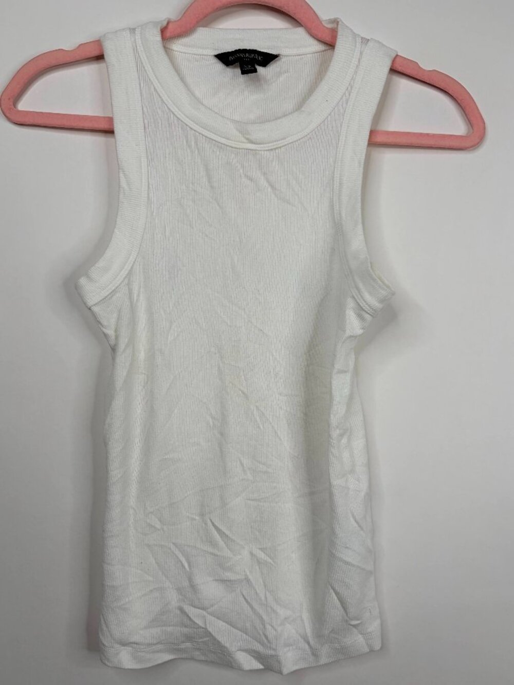 2/$30 Banana Republic Ribbed Racer Tank White XS #A2591 - Picture 4 of 11